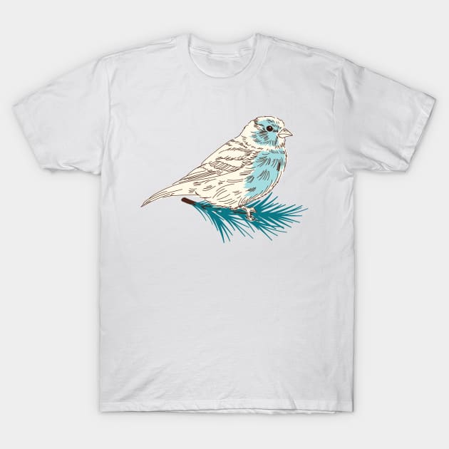 Winter Sparrow T-Shirt by SWON Design